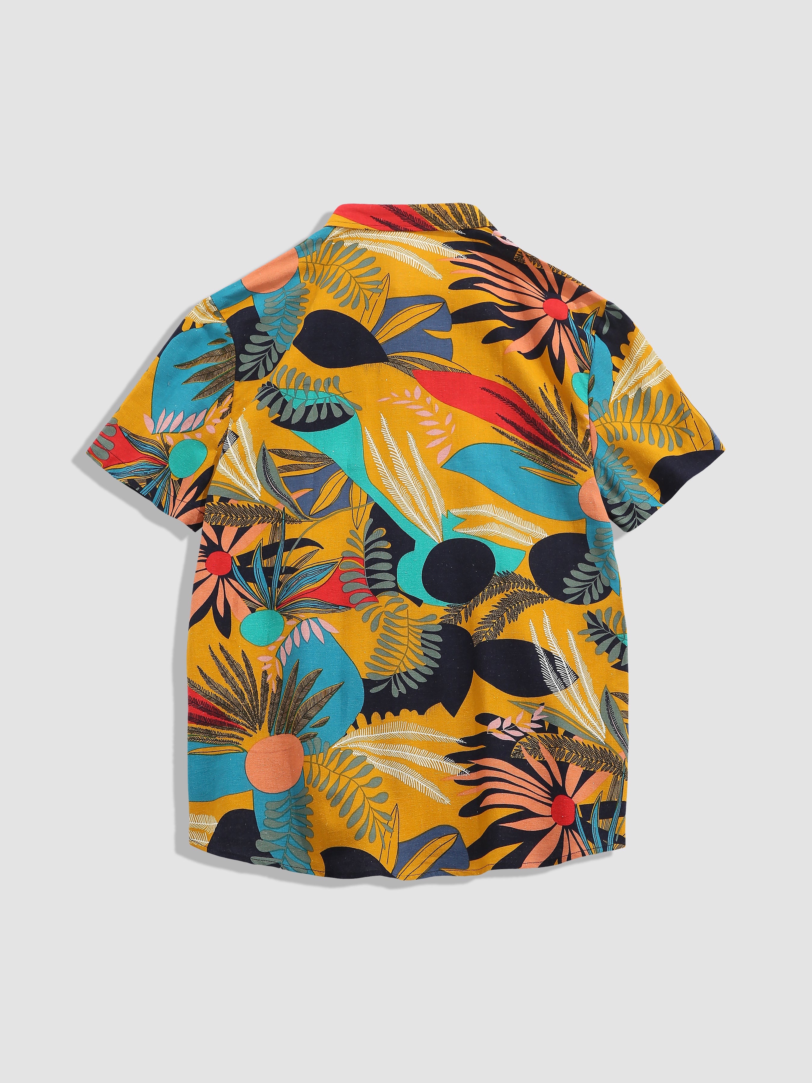 Tropical Plants Cotton Shirts