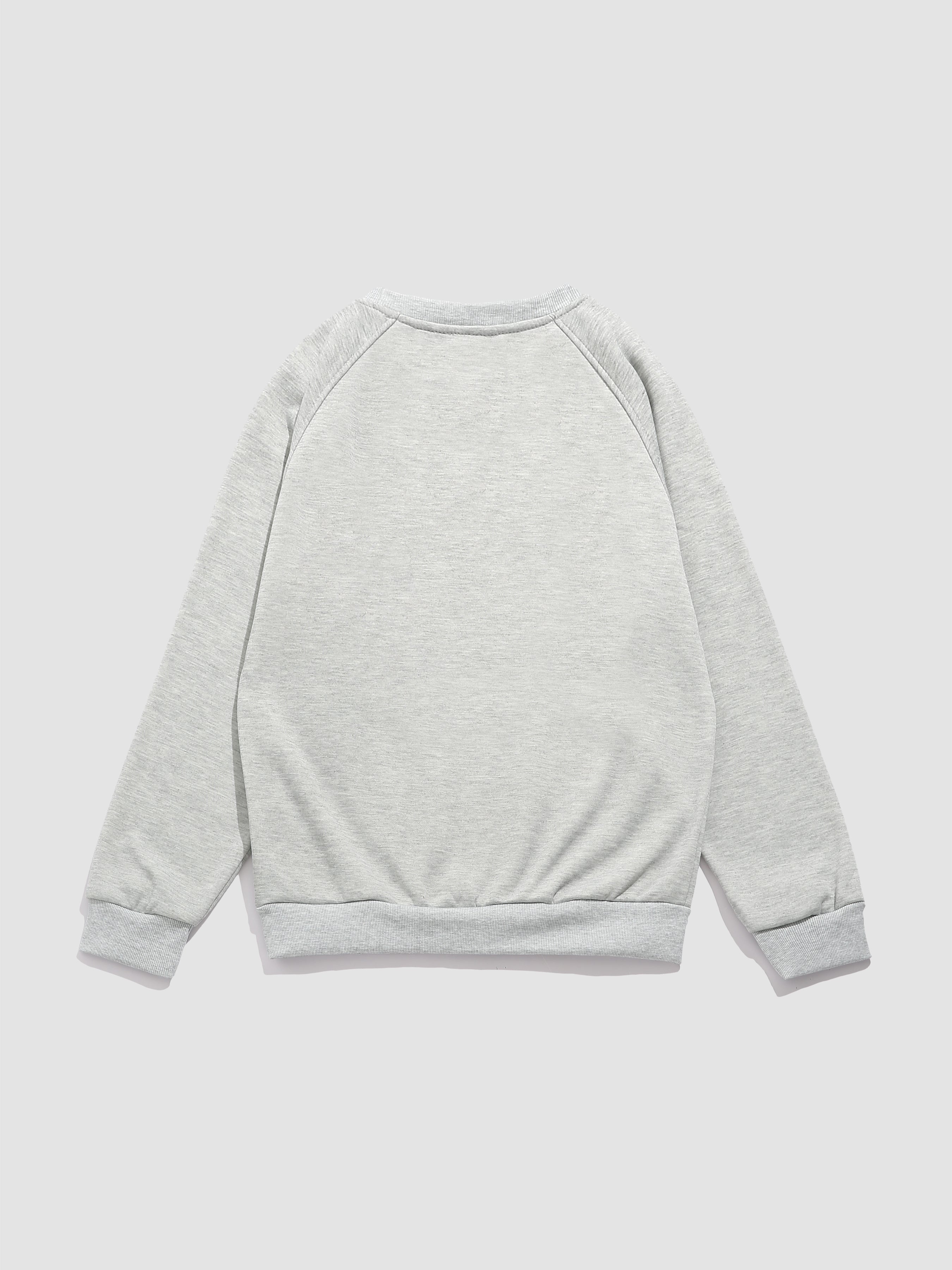 Cute Bear Print Raglan Sleeve Sweatshirt
