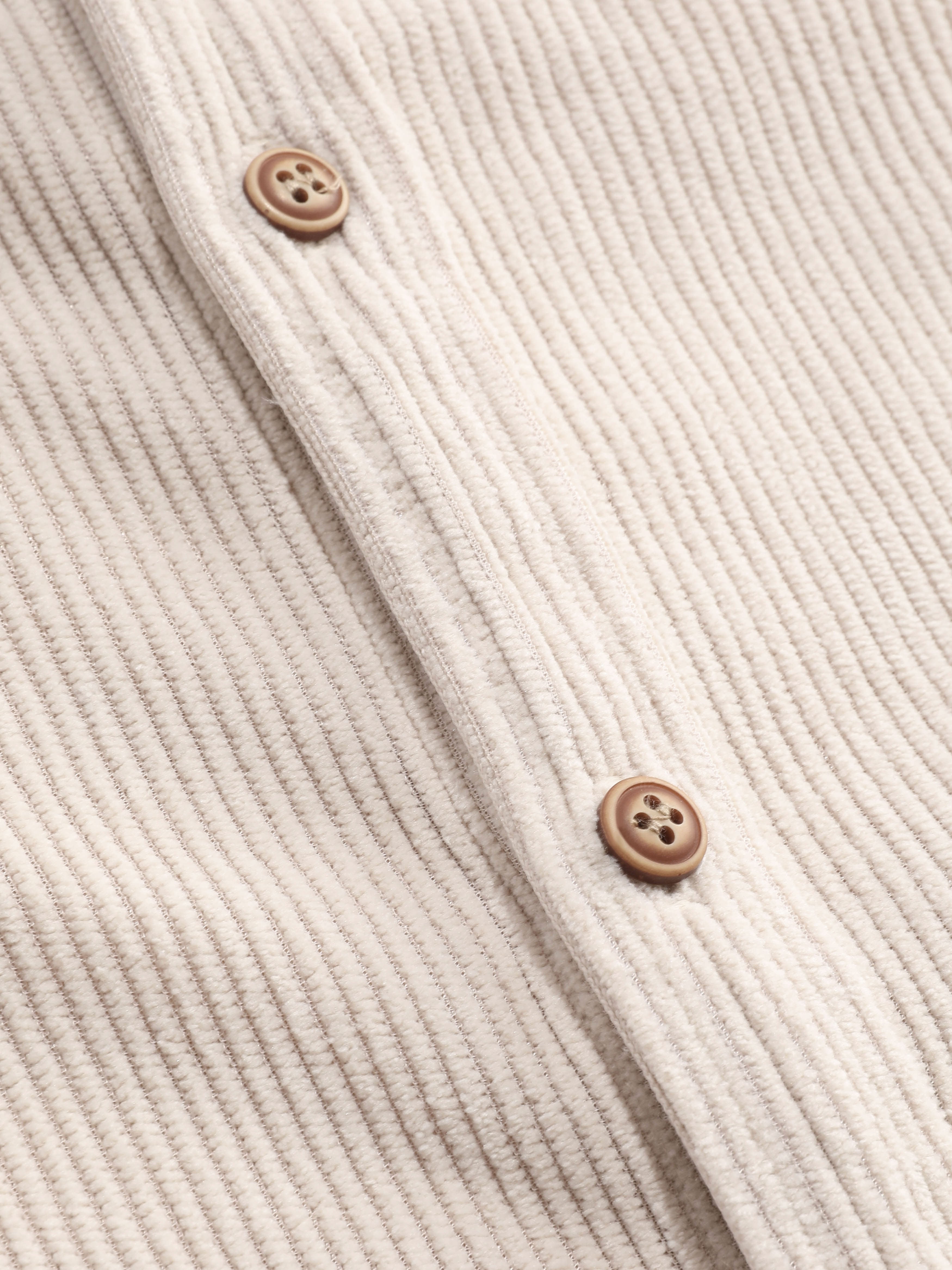 Corduroy Button Up Short Sleeved Shirt