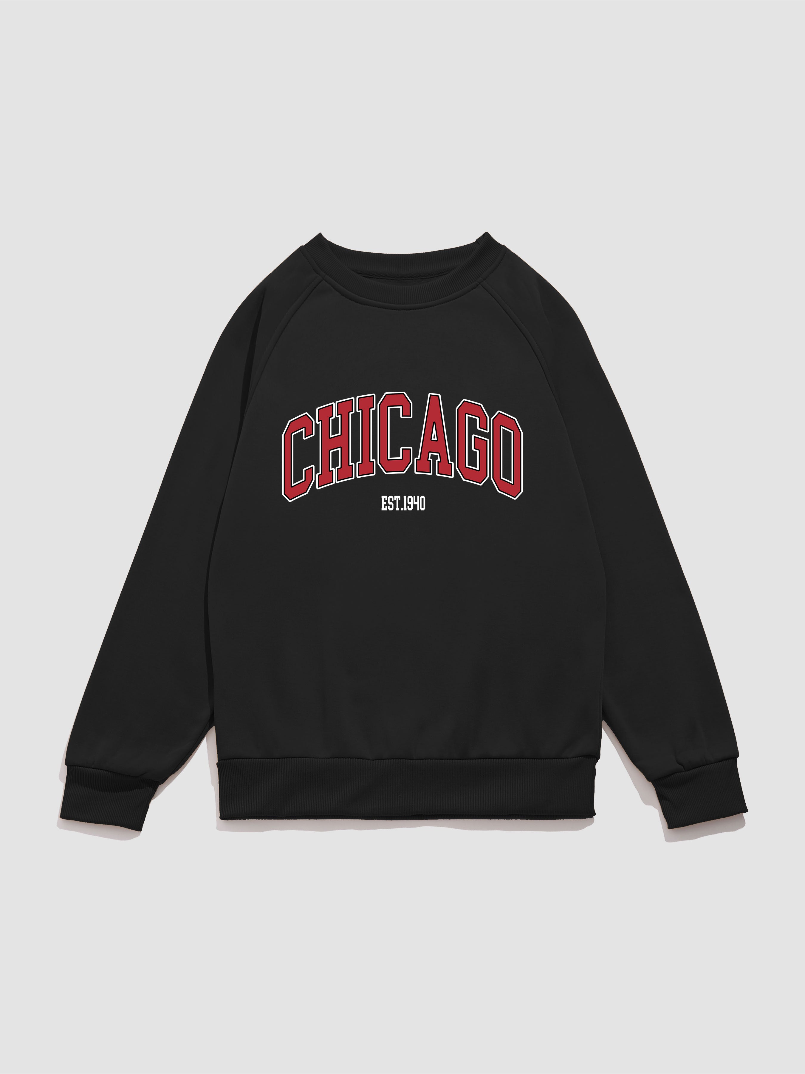 Sweatshirts Hoodies Chicago, Chicago Print Sweatshirt